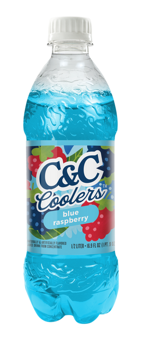 C&C Blue Raspberry Coolers - 16.9oz Bottles
