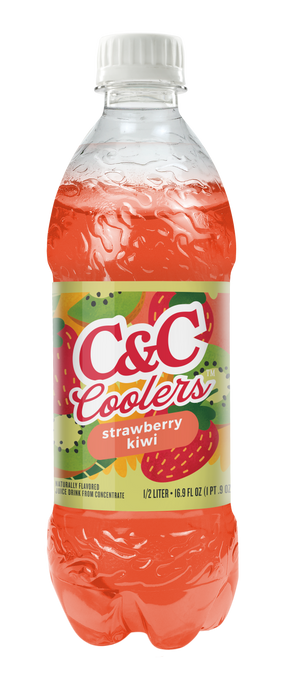 C&C Strawberry Kiwi Coolers - 16.9oz Bottles