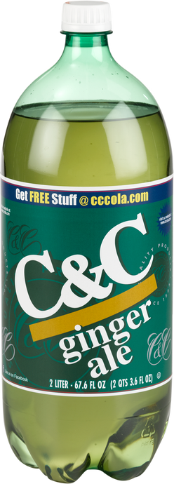 C&C Ginger Ale Soda - 2 Liter Bottles - 8 Pack