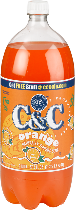 C&C Orange Soda - 2 Liter Bottles - 8 Pack
