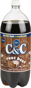 C&C Root Beer Soda - 2 Liter Bottles - 8 Pack