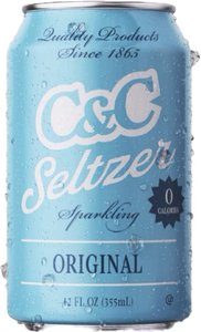 C&C Seltzer Soda - Case of 24 Cans