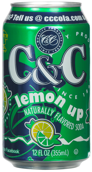 C&C Lemon Up Soda - 12oz Cans - 24 Pack