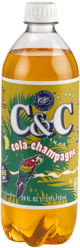C&C Cola Champagne Soda - 24oz Bottles - 24 Pack