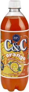 C&C Orange Soda - 24oz Bottles - 24 Pack