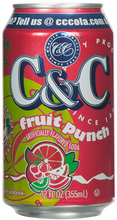 Load image into Gallery viewer, C&amp;C Fruit Punch Soda - 12oz Cans - 12 Pack