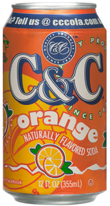C&C Orange Soda - 12oz Cans - 12 Pack