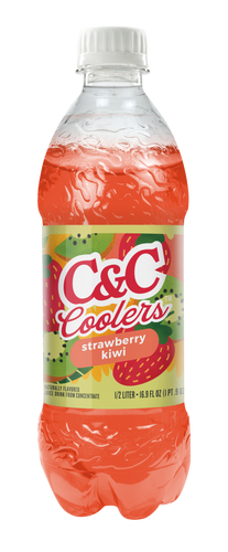 C&C Strawberry Kiwi Coolers - 16.9oz Bottles