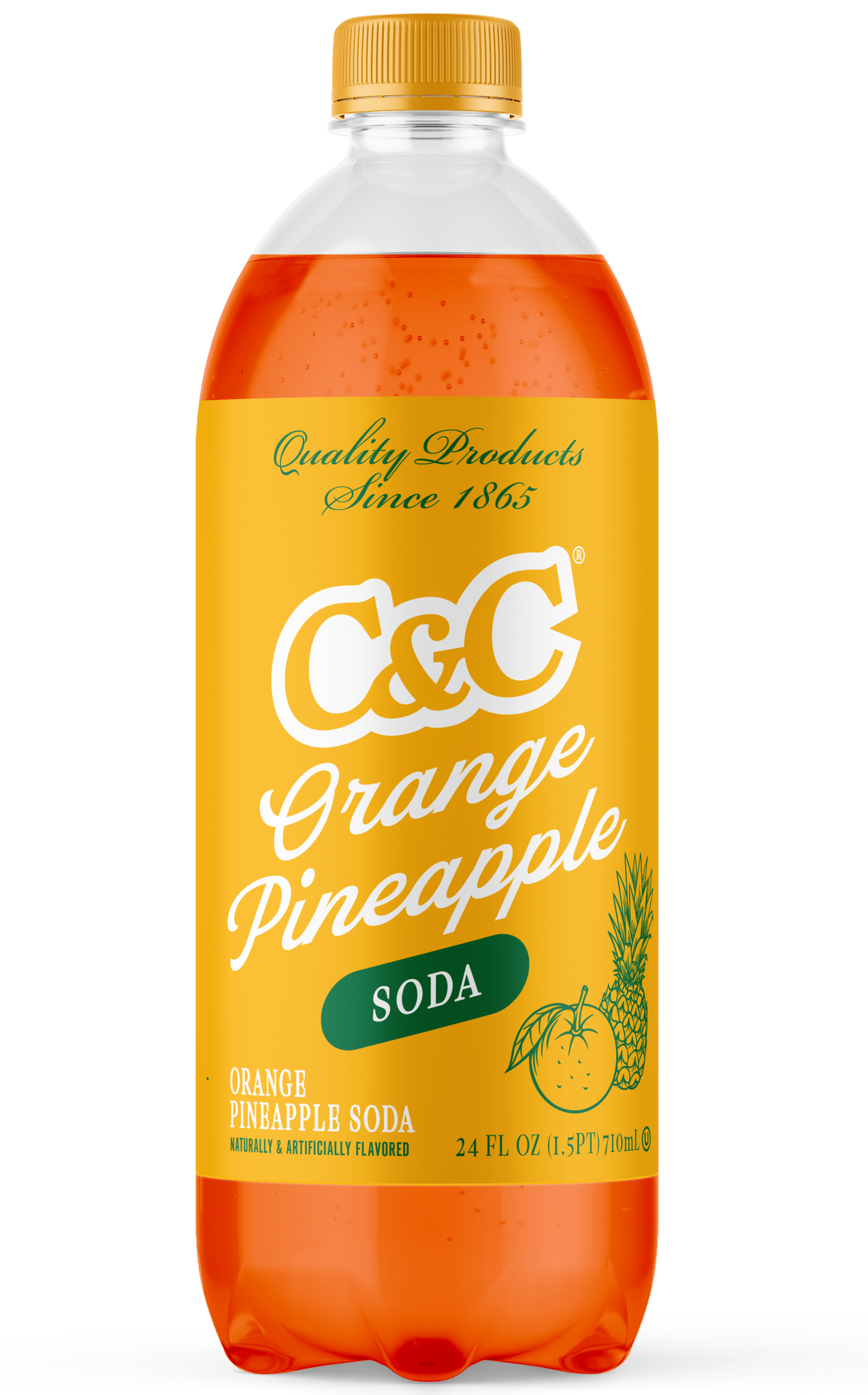 C&C Orange Pineapple Soda - 24oz Bottles - 24 Pack – C&C Cola & Exotic ...