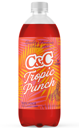 C&C Tropic Punch (Non Carbonated) - 24oz Bottles - 24 Packs