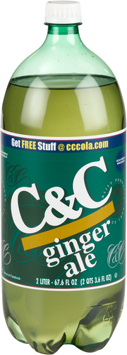 C&C Ginger Ale Soda - 2 Liter Bottles - 8 Pack