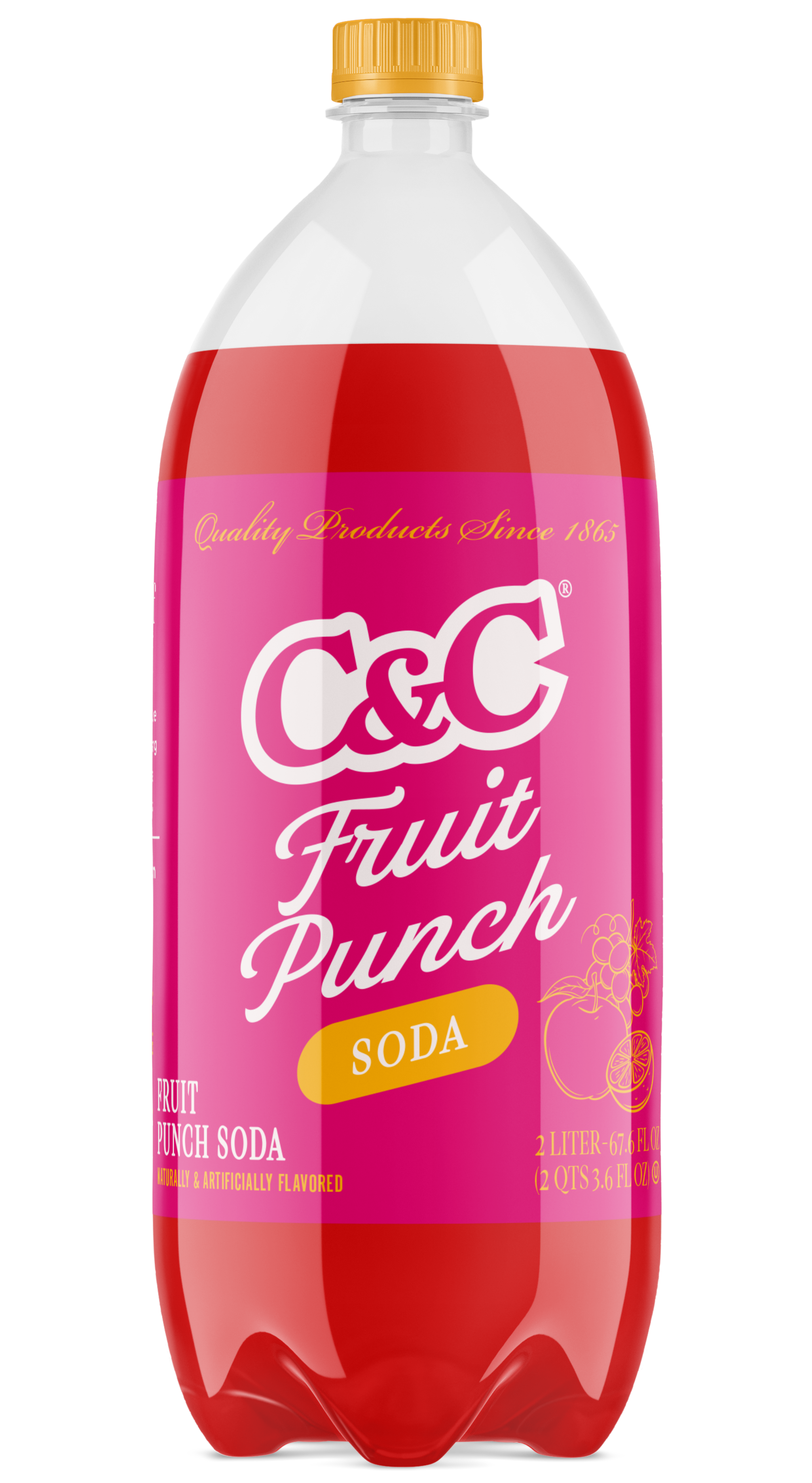 2 Liter Bottles in 8 Pack Case – C&C Cola & Exotic Sodas