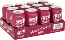 Load image into Gallery viewer, C&amp;C Black Cherry Soda  - 12oz Cans - 12 Pack