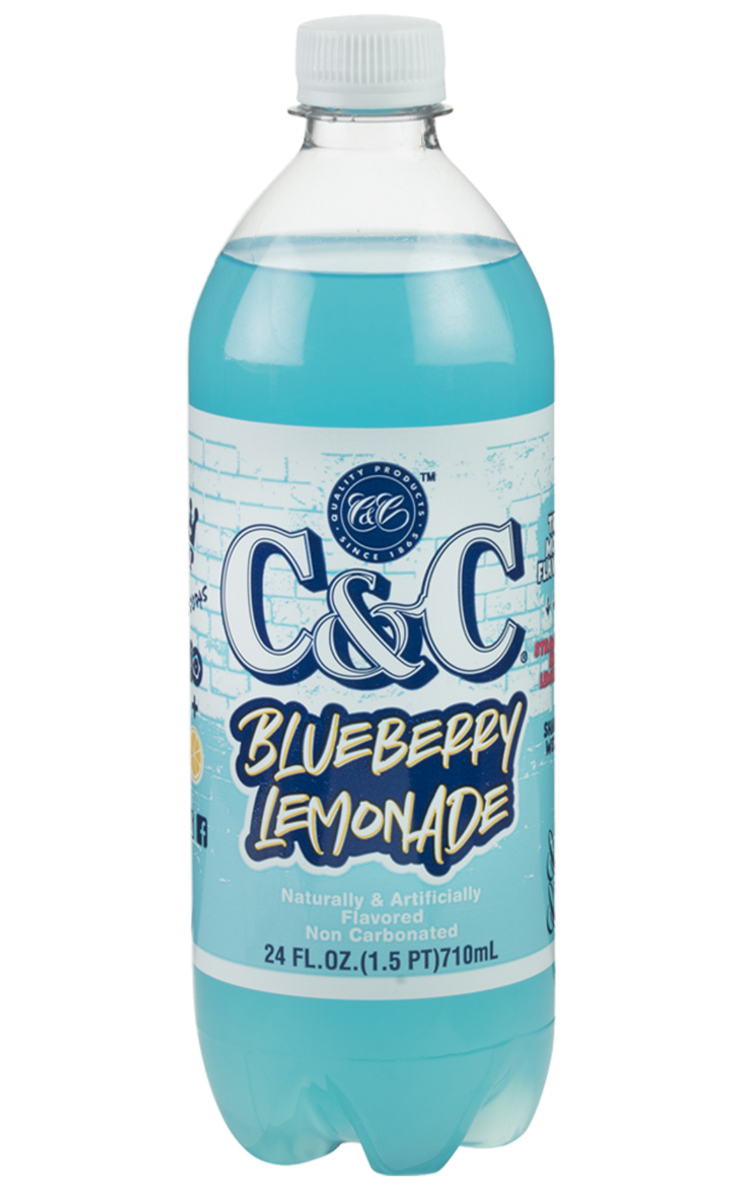 NEW! C&C Blueberry Lemonade (Non Carbonated) - Case of 24 Bottles