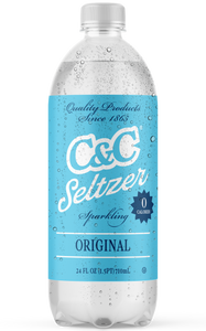 C&C Seltzer Soda - 24oz Bottles - 24 Pack