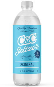 C&C Seltzer Soda - 24oz Bottles - 24 Pack