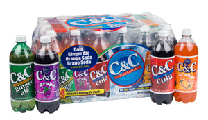 C&C Classic Variety Pack - Case of 24 Bottles