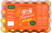 Load image into Gallery viewer, C&amp;C Tropical Variety - 24oz Bottles - 24 Pack