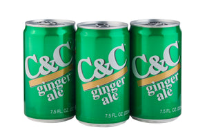 C&C Ginger Ale Soda - 7.5oz Cans - 24 Pack