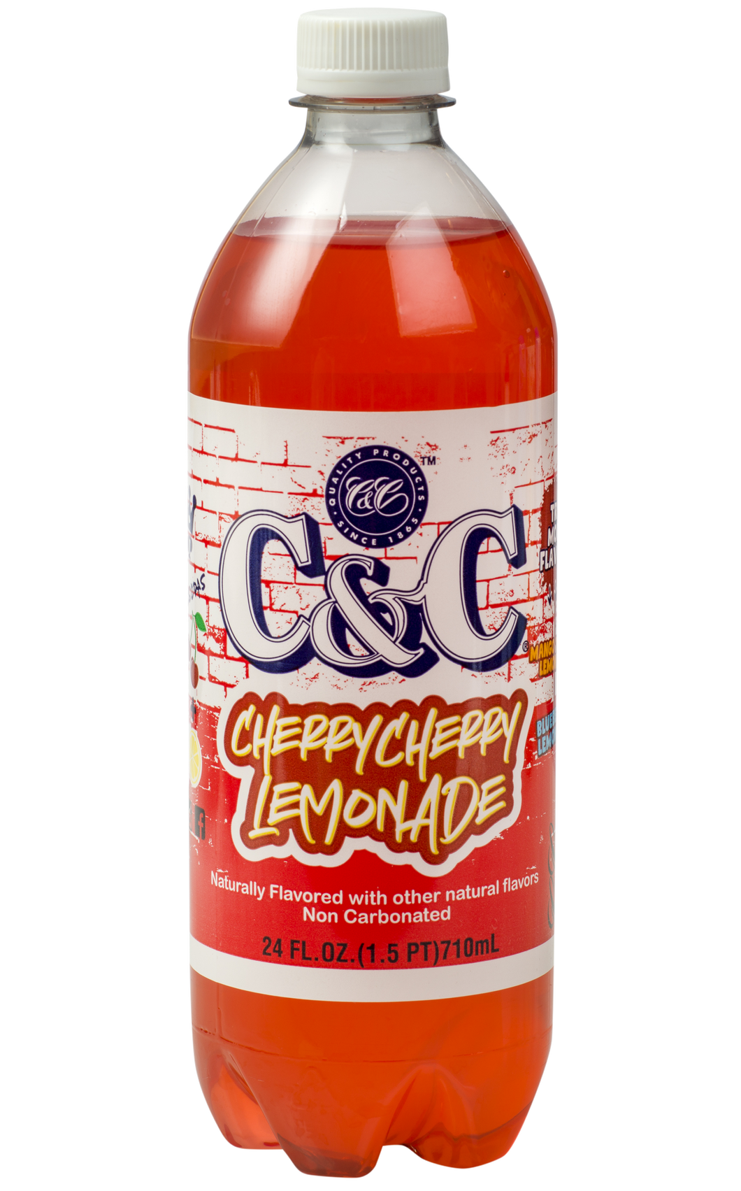 NEW! C&C Cherry Cherry Lemonade (Non Carbonated) - Case of 24 Bottles