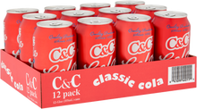 Load image into Gallery viewer, C&amp;C Cola - 12oz Cans - 12 Pack