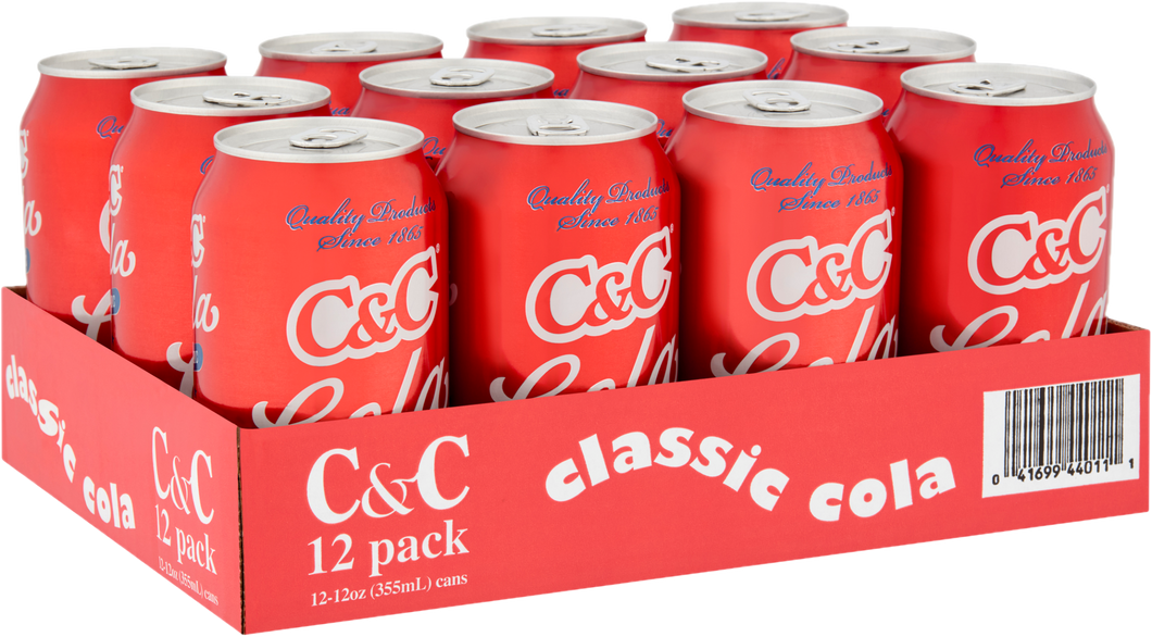C&C Cola - 12oz Cans - 12 Pack