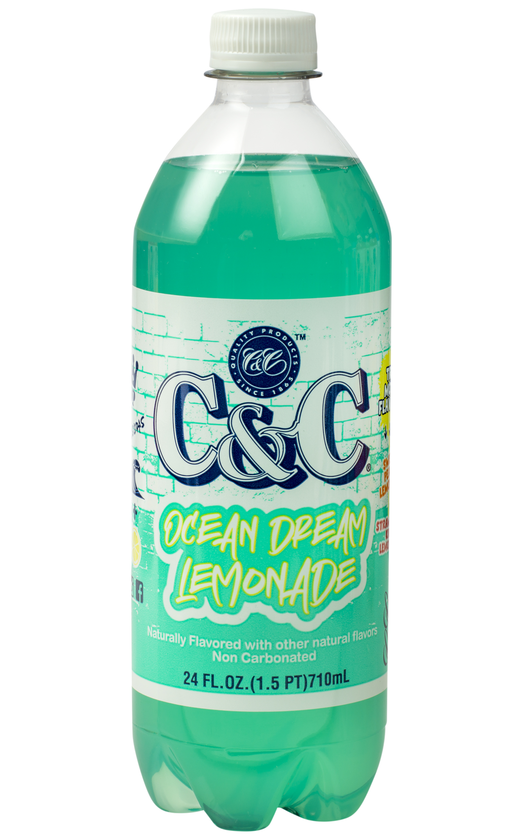 NEW! C&C Ocean Dream Lemonade (Non Carbonated) - Case of 24 Bottles