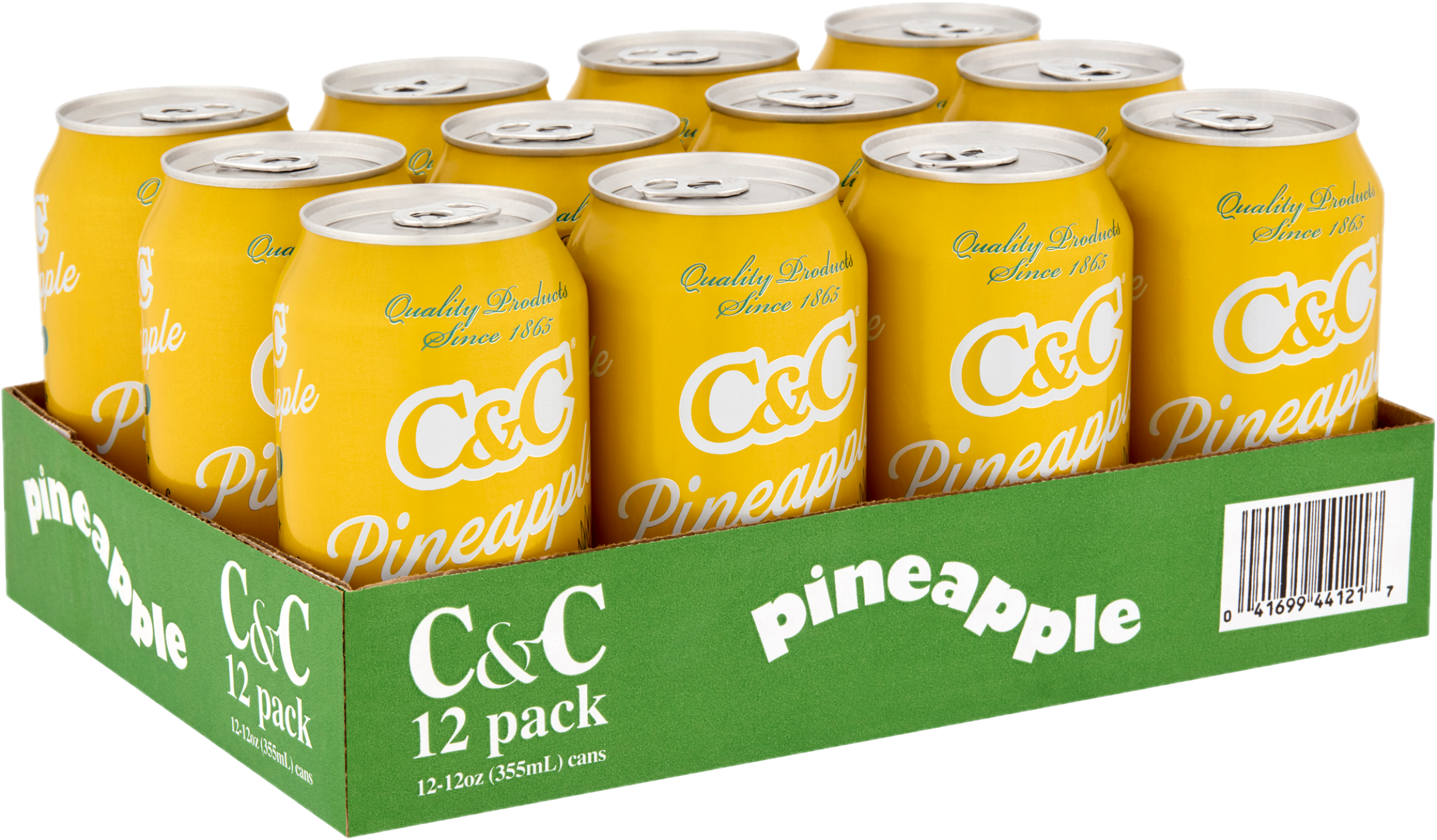 C&C Pineapple Soda - 12oz Cans - 12 Pack – C&C Cola & Exotic Sodas
