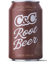 Load image into Gallery viewer, C&amp;C Root Beer Soda - 12oz Cans - 24 Pack