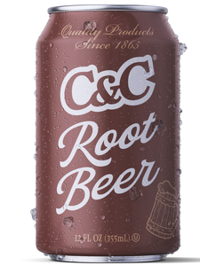 C&C Root Beer Soda - 12oz Cans - 24 Pack