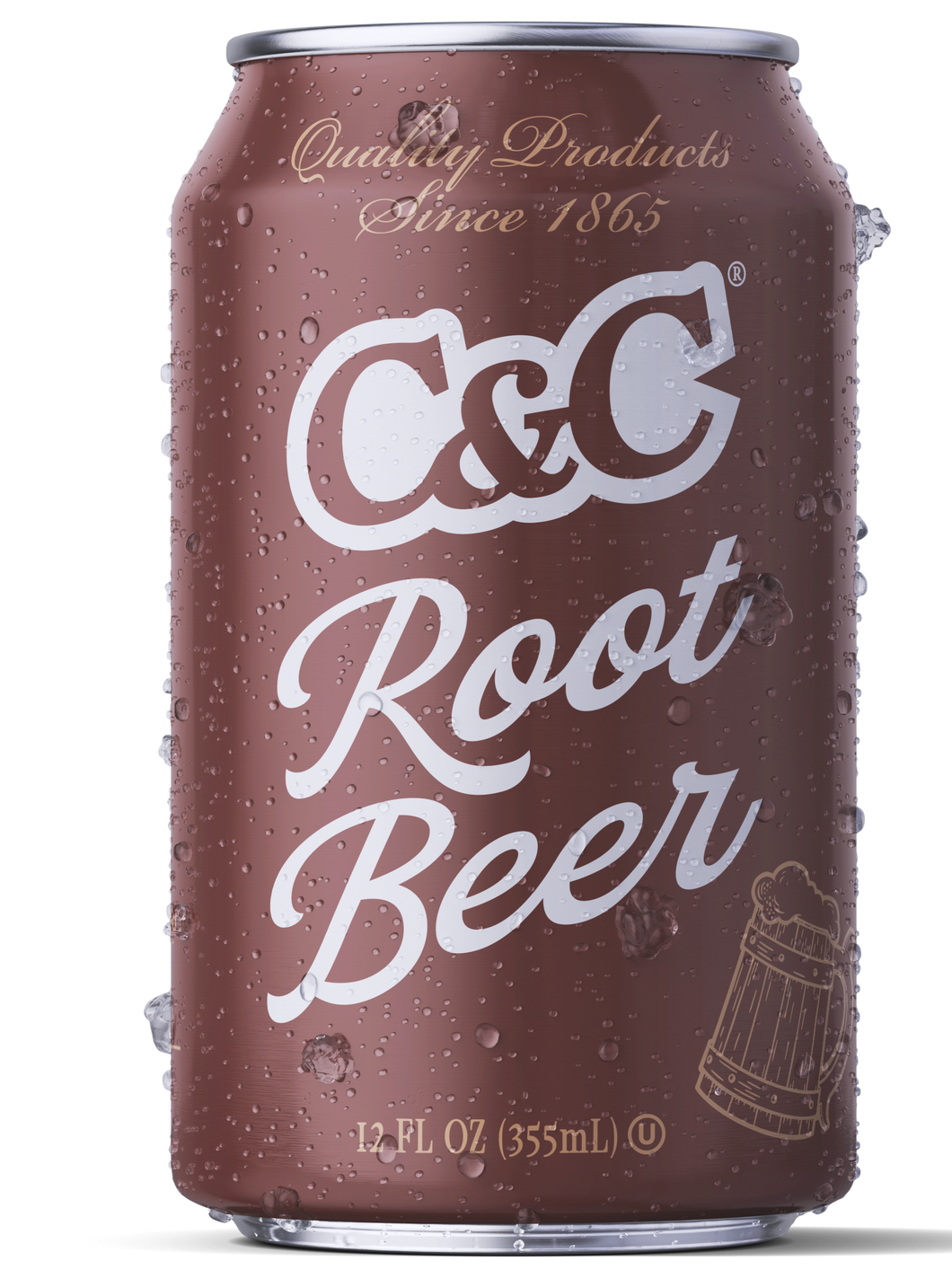 C&C Root Beer Soda - 12oz Cans - 24 Pack