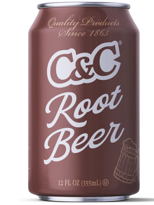 C&C Root Beer Soda - 12oz Cans - 24 Pack