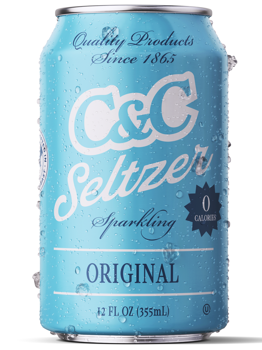 C&C Seltzer Soda - Case of 24 Cans
