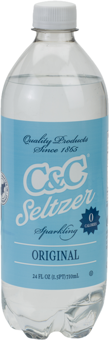 C&C Seltzer Soda - 24oz Bottles - 24 Pack
