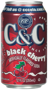 C&C Black Cherry - 12oz Cans - 24 Pack