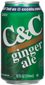C&C Ginger Ale Soda - Case of 24 Cans