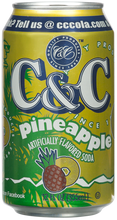 Load image into Gallery viewer, C&amp;C Pineapple Soda - 12oz Cans - 24 Pack
