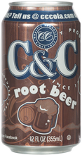 Load image into Gallery viewer, C&amp;C Root Beer Soda - 12oz Cans - 24 Pack