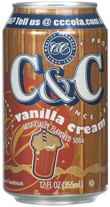 C&C Vanilla Cream Soda - Case of 24 Cans