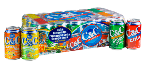 C&C Variety Pack - 12oz Cans - 24 Pack