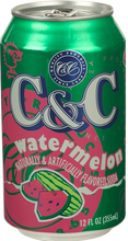 Load image into Gallery viewer, C&amp;C Watermelon Soda - Case of 24 Cans
