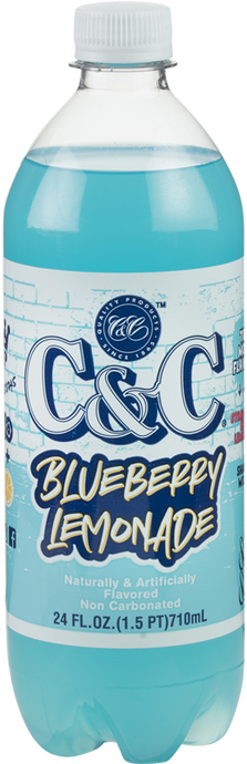 NEW! C&C Blueberry Lemonade (Non Carbonated) - Case of 24 Bottles