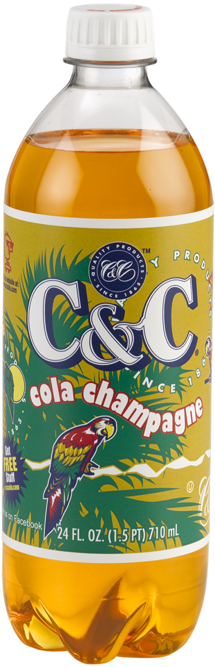 C&C Cola Champagne Soda - 24oz Bottles - 24 Pack