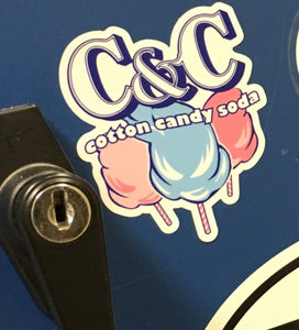 C&C Cotton Candy Soda Sticker