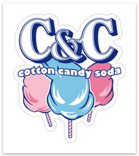 Load image into Gallery viewer, C&amp;C Cotton Candy Soda Sticker
