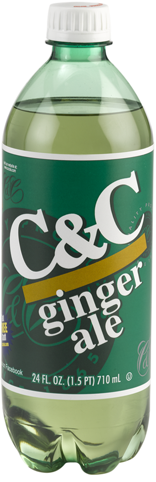 C&C Ginger Ale Soda - Case of 24 Bottles