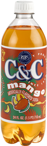 C&C Mango Soda - 24oz Bottles - 24 Pack