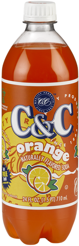 C&C Orange Soda - Case of 24 Bottles
