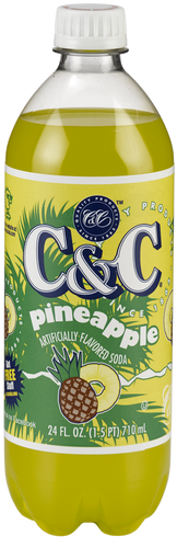 C&C Pineapple Soda - Case of 24 Bottles