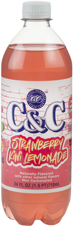 NEW! C&C Strawberry Kiwi Lemonade (Non Carbonated) - Case of